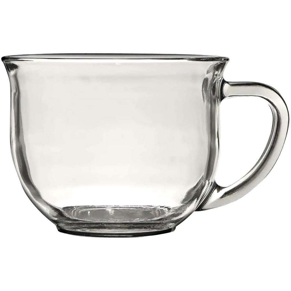 large clear tea mugs