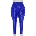 thumbnail image 5 of Aislor Kids Girls Boys Shiny Metallic Dance Harem Pant Gymnastics Athletic Leggings for Jazz Hip Hop Latin Ballet Dance, 5 of 7