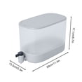 thumbnail image 3 of Bouilloire d'Eau Froide 4L, avec Robinet, Matériau de Qualité Alimentaire, Réfrigérateur Sûr, Grande Capacité, Étanche, Facile à Nettoyer, pour Fruits Boissons Thé, Gain de Place, 3 of 6