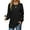Black, variant on Ronuti Crewneck Sweatshirt Long Sleeve Sweater Winter Sweaters Loose Fit