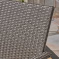 thumbnail image 5 of Christopher Knight Home Cordoba Outdoor Wicker Club Chair by  gray + silver cushion, 5 of 5