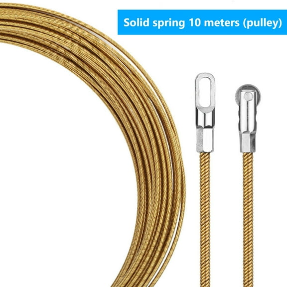 Universal Wire Lead Threading Device Tool, Fish Tape Cable Puller, Electrical Wire Threader, Long Fish Tape, Electrical Spring Wire Threader, Cable Pulling Wires for Cable Laying, Diameter 4.0mm