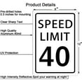 thumbnail image 2 of Speed Limit 10 Mph Sign, Speed Limit Signs Novelty Slow Down Sign Warning Traffic Road Street Sign 8X12 Inches, 2 of 4