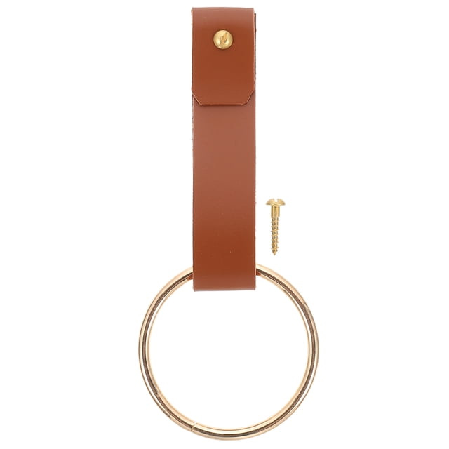 Mobutofu Anneau Porte-Serviette Salle de Bain Marron Clair Simple Lot de 1