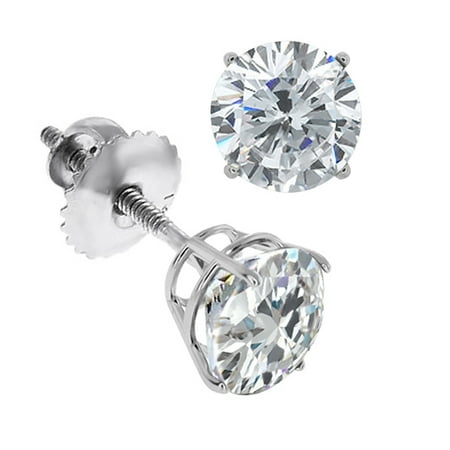 Carat Diamond Stud Earrings Screw Back Carat Diamond Stud Earrings Screw Back