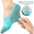 thumbnail image 6 of No Show Socks Womens Athletic Cushion Ankle Footies Low Cut 5-6 Pairs, 6 of 6