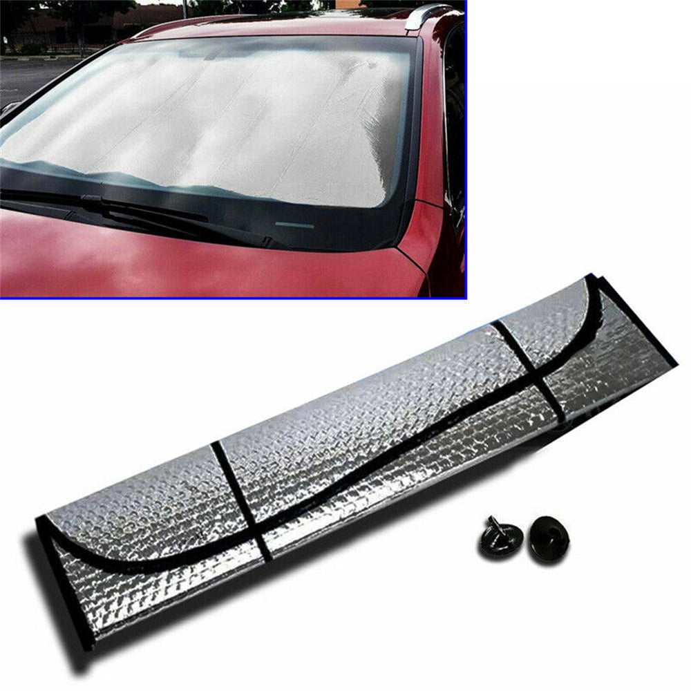 New Car Sun Shield With Double Sided Aluminum Foil Front Sun Shield Morease Practical And Durable 130 60cm Walmart Com