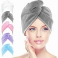 thumbnail image 1 of wonima11 Microfiber Hair Towel Wrap, 5 Pack Turbans, Super Absorbent Quick Dry for All Hair Types, Anti-Frizz Accessories for Women, 26"10", 1 of 1