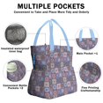 thumbnail image 3 of Boho Bohemia Flower Drawstring Lunch Bag Women - Drawstring Lunch Bag Insulated for Work Office - Stain-Resistant Large Lunchbags for Women with Multi-Pockets, 3 of 6