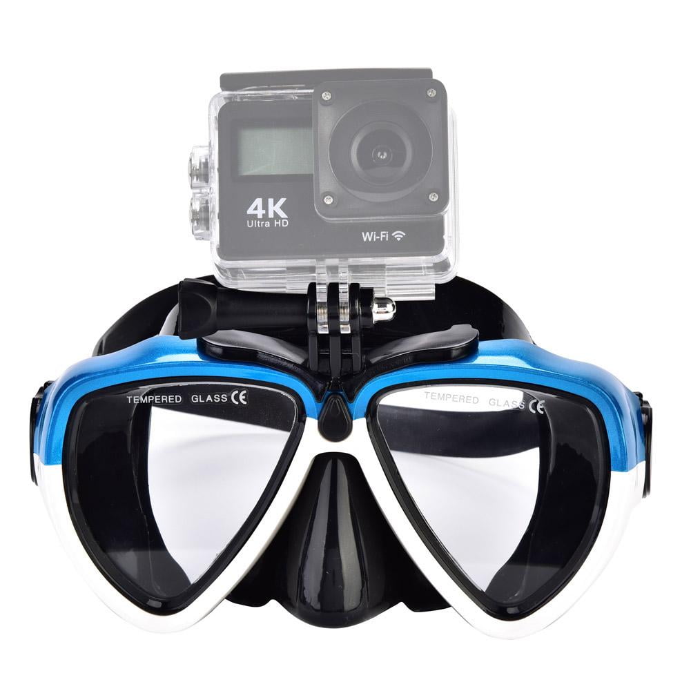 Peahefy Diving Glasses,Telesin 2 Colors Underwater Swimming Diving Glasses Mask with Mount for