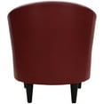 thumbnail image 4 of Fox Hill Trading Marlee Faux Leather Club Chair, Red, 4 of 6