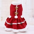 thumbnail image 2 of Finale Effacer! Doux Chaud Chien Robe de Noël Rouge Doux Confortable Chien Filles Costume Chien Santa Costume, 2 of 6
