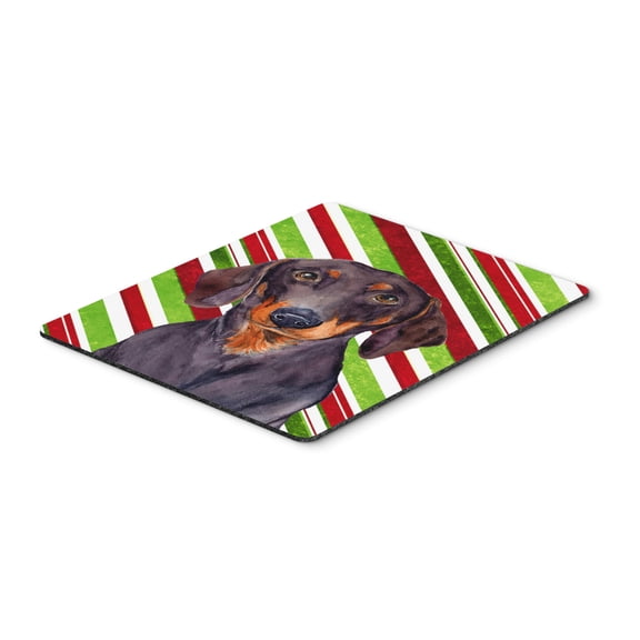 Carolines Treasures LH9223MP "Dachshund Candy Cane Holiday Christmas Mouse Pad Hot Pad or Trivet" Large multicolor