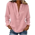 thumbnail image 3 of Neewe Womens Long Sleeve Shirts Casual Summer Fashion Ladie Tops Loose Fit Spring Lightweight Clothes Beach Vacation, 3 of 5