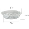 thumbnail image 6 of 5-Pcs 8" Transparent Plastic Plant Pot Drip Trays Pallets, 6 of 6