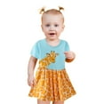 thumbnail image 2 of Girls Dresses Casual Size 7 Years Cartoon Dresses Sleeveless Print Princess Giraffe Shifts Dress Girls Clothing, 2 of 8