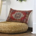 thumbnail image 4 of Boho Red Throw Pillow Cover, 12 x 20 Inch Bohemia Ethnic Style Carpet Pattern Cushion Case for Sofa Couch, 4 of 6