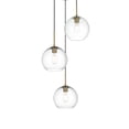 thumbnail image 3 of Living District Baxter 20" Pendant Clear Shade In Satin Gold, 3 of 9