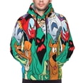 thumbnail image 5 of Lsque Scooby-Doo Pattern Casual Men's Hoodie,Hooded Sweatshirt with Kangaroo Pocket,Pullover Hoodie-Large, 5 of 8