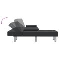 thumbnail image 5 of vidaXL L-shaped Sofa Bed Black 255x140x70 cm Faux Leather, 5 of 5