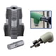thumbnail image 2 of Steel PVC Pipe Tap 1/2" 3/4" Water Pipe Internal Thread Opener Hand Tools for Electric Drill Compatible Pipe Threader, 2 of 4