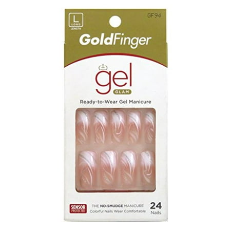 Gold Finger Posh Queen Glue on Nails for Natural Looking Nails - 3 Pack 24