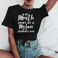 thumbnail image 2 of Babysbule Women's Tops Women Letter T Shirt Cotton Casual Funny Tee for Lady Young Women, 2 of 5