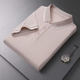 thumbnail image 6 of KLHDSF Men's Polo Shirts Short Sleeve Casual Knit Polo Shirt Vintage Golf T Shirts Old Money Tops Khaki XL, 6 of 6
