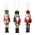 thumbnail image 2 of 3 piezas de adornos navideños de cascanueces para decoración del hogar, accesorios para árboles de Navidad hechos a mano, figuras colgantes para, 2 of 8