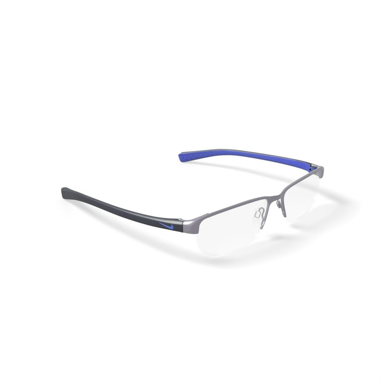 Nike Men's 8098G Prescription Eyeglasses with Case, Gunmetal