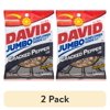 (2 pack) David Jumbo Cracked Pepper Roasted & Salted Sunflower Seeds, 5.25 oz