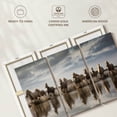 thumbnail image 6 of Elephant Stock White Camargue Horse Running In The Ocean V Wall Art - Horizontal Multi Panel Canvas - Living Room Wall Decor - Animal Multi Panel - Beige And Gray Decor By Scott Stulberg - 38" x 24", 6 of 8