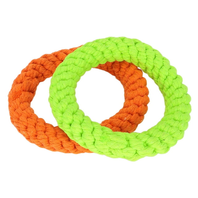 Rings Dog Toy, Cotton Rope Rings Dog Toy Safe For Playing For Small Medium Dog For Training