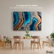 thumbnail image 2 of Cuadro Decorativo Canvas Revolution Abstracto Contraste Natural 90x60, 2 of 3