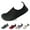 Black, variant on Men’s Flexible Aqua Socks, Swim Shoes, Summer Outdoor Shoes For Water Sports, Pool, Sea, Beach Activities, Black, 11-12