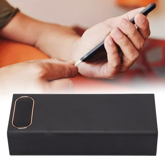 Banque d'Alimentation Mobile DIY, Écran LCD, Chargeur Intelligent pour Batteries 16x18650 avec 2 Ports de Sortie USB, Entrée Micro Type‐C, pour Tous les Modèles de Téléphones Mobiles