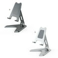 thumbnail image 1 of Folded Tablet Stand Adjustable Support Aluminum Alloy Smartphone Holder Household Replacement for iPad 10.2/9.7 iPad Pro 12/9/11 Gray, 1 of 8