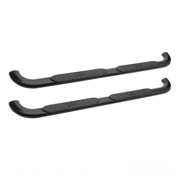 Westin 21-4085 Platinum 4" Oval Nerf Step Bars - Black Powdercoat Finish