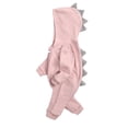 thumbnail image 4 of Newborn Baby Boy Girl Onesie Cute Dinosaur Long-Sleeved Zipper Hooded Jumpsuit for 3M-12M, 4 of 5