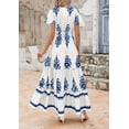 thumbnail image 2 of Vestido PRETTYGARDEN 2025 Verano Casual Cuello en V Floral M, 2 of 8
