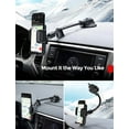 thumbnail image 3 of Universal Car Phone Holder W/ Long-Arm Gooseneck Adjustable Heavy Duty Car Phone Mount Grip,Car Phone Mount Long Arm Dashboard & Windshield Car Phone Holder NEW, 3 of 9