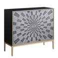 thumbnail image 3 of Black Gray Brass Finish / Contemporary Console Table with Spacious Storage, 3 of 3