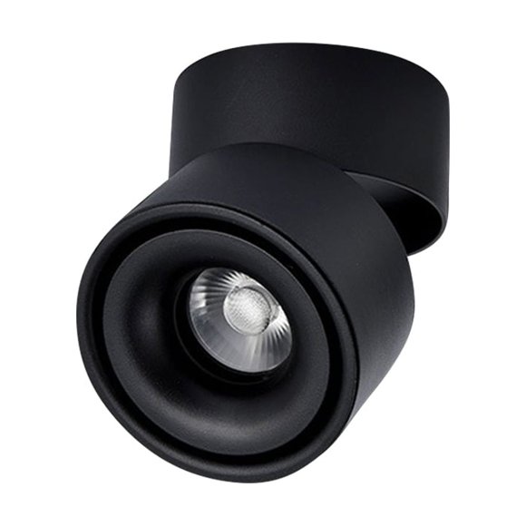 KAKOWELY track lighting head 10W LED Downlight Adjustable Ceiling Surface Mounted COB Track Lighting Head Spotlight Lamp Cold Light3.94"X3.94"X3.94"