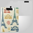 thumbnail image 2 of Eiffel Tower Fireworks Foldable Binder Folder Clipboard with Pen Slot Double Clips A4 Size File Storage, 2 of 8