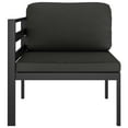 thumbnail image 4 of vidaXL 8 Piece Patio Lounge Set with Cushions Aluminum Anthracite, 3107829, 4 of 9