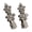 Metal flowers, variant on Aellinatey 2000s Metallic Flower Hairpin Punk Floral Hair Clip Lady Edgy Flat Clip