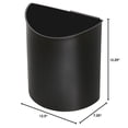 thumbnail image 2 of Safco Small Desk-Side Receptacle in Black & Blue, 2 of 5