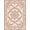 Pink Ivory, Pattern 19, variant on ODIKA 8'x10' Washable Area Rug Neutral Flowing Pink Curved Motif Border Beige Vintage Loving for Living Room, Under Sectional, Family , Durable, Non-Slip