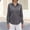 Gray, variant on Women's Dress Shirts Long Sleeve Fashion Button Down Work Shirt Loose Trendy Lapel Business Blouse Lightweight Solid Color Tops