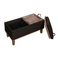 thumbnail image 5 of Convenience Concepts Designs4Comfort Brentwood Storage Ottoman, Mocha Faux Fabric/Brown, 5 of 8